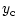 $\displaystyle y_{\rm c}$