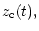 $\displaystyle z_{\rm c}(t),$