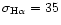 $\sigma_{{\rm H}\alpha} = 35$