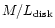 $M/L_{\rm disk}$