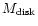${ M}_{\rm disk}$