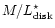 $M/L_{\rm disk}^\star$