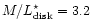 $M/L_{\rm disk}^\star = 3.2$