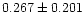 $0.267 \pm 0.201$