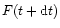 $F(t+{\rm d}t)$