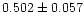 $0.502 \pm 0.057$