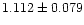 $1.112 \pm 0.079$