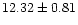 $12.32 \pm 0.81$