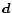 ${\vec d}$