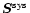 $\vec{S}^{\rm sys}$