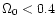 $\Omega_0<0.4$