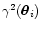 $\gamma^2(\vec{\theta}_i)$