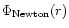 $\Phi _{\rm Newton}(r)$