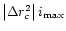 $\left\vert{\Delta}r^2_c\right\vert i_{\max}$