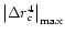 $\left\vert{\Delta}r^4_c\right\vert _{\max}$