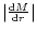 $\left\vert\frac{{\rm d}M}{{\rm d}r}\right\vert$