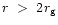 $r~>~2r_{\rm g}$