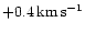 $+ 0.4\,{\rm km\,s^{-1}}$