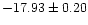 $-17.93 \pm 0.20$