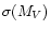 $\sigma(M_V)$