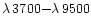 $\lambda\,3700{-}\lambda\,9500$