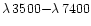 $\lambda\,3500{-}\lambda\,7400$