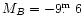 $M_B=-9\hbox{$.\!\!^{\rm m}$ }6$