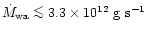 $\dot{M}_{\rm wa} \mathrel{\mathchoice {\vcenter{\offinterlineskip\halign{\hfil
...
...$\scriptscriptstyle ...