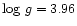 $\log\,g=3.96$