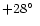 $+28\hbox{$^\circ$ }$