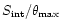 $S_{\rm int}/\theta_{\rm max}$