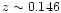 $z\sim 0.146$