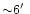 ${\sim}6\hbox{$^\prime$ }$