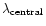 $\lambda_{\rm central}$