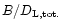 $B/D_{\rm L,tot.}$