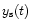 $y_{\rm s}(t)$