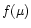 $f(\mu)$