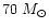 $70~M_{\odot}$