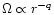$\Omega\propto r^{-q}$
