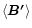 $\langle \vec{B'}\rangle$