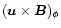 $(\vec{u}\times \vec{B})_\phi$