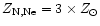 $Z_{\rm N,Ne} = 3 \times Z_{\odot}$