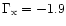 $\Gamma _{\rm x}= -1.9$