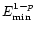 $E_{\rm min}^{1-{\it p}}$