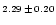$\scriptstyle{2.29}\,\pm\,\scriptstyle{0.20}$