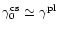 $\gamma^{\rm cs}_0\simeq\gamma^{\rm pl}$