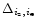 $\displaystyle\Delta_{i_{\rm z}, i_{\rm e}}$