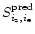 $S_{i_{\rm z}, i_{\rm e}}^{{\rm pred}}$