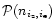 $\mathcal{P}(n_{i_{\rm z}, i_{\rm e}})$