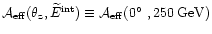 $\mathcal{A}_{\rm eff}(\theta_{\rm z},\widetilde{E}^{\rm int})\equiv\mathcal{A}_{\rm eff}(0\hbox{$^\circ$ },250\:{\rm GeV})$